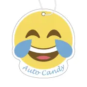Auto Candy Laughing Emoji Car Air Freshener Lemon Fragrance