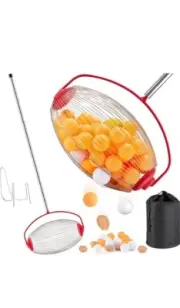 Golf Ball Collector Picker Upper Table Tennis Ball Retriever Hold Up to 40 Balls