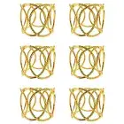 6pcs Napkin Holders Elegant Sturdy Table Decoration Napkin Rings Geometric