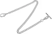 [UKCOCO] Pocket Watch Chain Pocket Bikes Key Chains for Men Pocket Watch for Men Curb Link Key Chain Wallet Pants Chain Hip Hop Chain Pants Pocket Watch Clasp Chain T Bar Chain Metal Punk