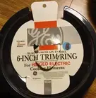 6" Black Porcelain Enamel Trim Ring G.E. PM31X404 (Stove Top)
