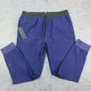 NWT Greyson Stretch Nightwolf Flyweight Joggers Men Large L Blue Pants Run Gym