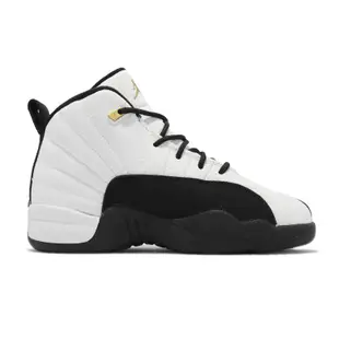 Nike 籃球鞋 Jordan 12代 Retro PS 中童鞋 Royalty 經典 AJ12 復刻 皮革 TAXI 白黑 151186170 151186-170 17cm WHITE/BLACK