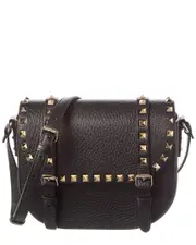 Valentino Rockstud Small Grainy Leather Shoulder Bag