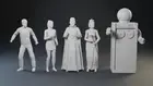 Lost In Space Treasure Planet OR Princess of Space 3D Printed Figures 1:24 scale
