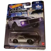 FAST & FURIOUS Hot Wheels PREMIUM 1967 Chevy Camaro Off-road Real Riders - NEW
