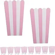 IWOWHERO Snack Holders Container Popcorn Boxes with Wavy Edges Cardboard Candy Boxes Versatile for Parties Movie Nights