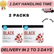 2 PACKS Happy Belly Tea Bags, Black, 100 Count (Previously Solimo)