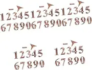 5 Sets Decorative Electroplated Numbers for House Address Modern Wall Sign for Doors Garages Offices Readable Arabic Numerals for Hotels Mailboxes Public Spaces