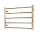 Radiant Champagne 750 x 550mm Round Heated Towel Rail (Right Wiring) CH-RTR03RIG