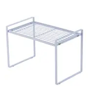 Catzon Countertop Organizer Rust Resistant Non Slip for Pantry Kitchen-White