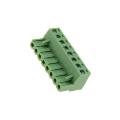 2X XY2500F-A(5.0)-8P terminal strip switchable 5mm ways: 8 straight plug female