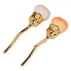 2Pcs Nail Dust Brush Rose Soft Brush Nail Art Powder Remover Cleaning Dust N HOM