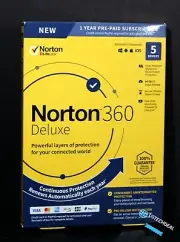 Norton 360 Deluxe – Antivirus software for 5 Device VPN Cloud Backup 2020 @NEW@