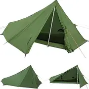 1 Person and 2 Person Trekking Pole Tent for Backpacking - Ultralight Backpacking Tent, Waterproof Hiking Tent for Camping, Lightweight Camping Tent for Scouts, Trekker(NO Trekking Poles!!!)