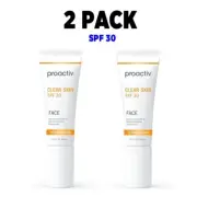 Proactiv Clear Skin SPF 30, 2 PACK, Sunscreen Moisturizing, 1.5 fl oz