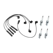 Bosch Ignition Leads + 4 x Denso TT Spark Plugs for Toyota Hilux RN85 RN90 RN110