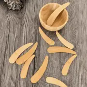 10Pcs/Lot Natural Mini Bamboo Facial Cosmetic Mask Spatulas Smooth Makeup T.pi
