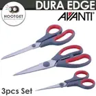 Avanti Dura Edge Scissors Kitchen/ universal/ Fine tip Craft Scissors Set of 3