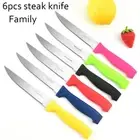 Steak Knives Set of 6 Serrated Steak Knives, Premium Stainless Steel Steak Knife