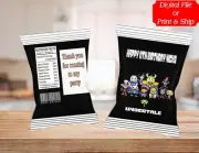 (12) Personalized UNDERTALE Chip Candy Treat Bags Party Favors Printed or D File