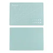2pcs A5 Self-Healing Cutting Mat 9"x6" Double-Sided Cutter Board Light Green