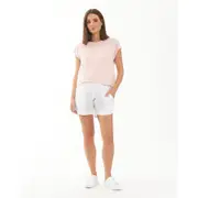 Indi Shirred Linen Short White