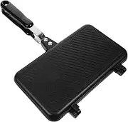 Amosfun Egg Frying Pan Sandwich Baking Pan Double Sided Non Stick Pan for Sandwich Makers