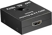 Video Signal Splitter | 1 in 2 Out Video Duplicator & Display Duplicator | 3D Resolutions Display Duplicator Video Switcher Adapter, HD 1080p 2k X4k Video Distributor Duplicator for Home