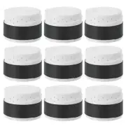 9 Pack Tennis Racket Grip Tape with Hole 43.3" Non-Slip Absorb Sweat White