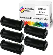 5 Pack Compatible Toner Cartridge for Dell B2360d B2360dn B3460dn B3465dnf (8,500 Pages)