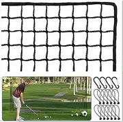 Amazgolf Golf Net,10Ft,15Ft,20Ft,25Ft, 30Ft, 40Ft Golf Practice Net,Sports Practice Barrier Net, Heavy Duty Ball Netting Golf Hitting Net, DIY Ball Net,Baseball Net Hockey Net and Chipping Net
