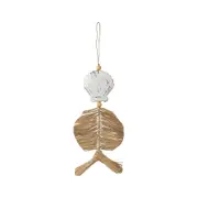 Shell W Grass Wall Art Hanging Screen Sign 18x50cm