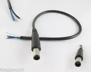100x DC Cord Tip 7.4mm x 5.0mm Male Plug Connector Cable Laptop Replacement 30cm
