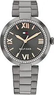 [Tommy Hilfiger] Alice Ionic Plated Grey Steel Gunmetal Dial Women's Watch