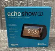 Amazon Echo Show 5 Smart Display with Alexa Charcoal Black NEW!