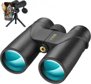 12X42 Binoculars for Adults High Powered, HD Compact Binoculars for Bird Watchin