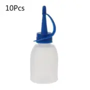 10 Pcs for Creative Plastic Squeeze Bottle Jet Sauce Condiment Storage