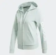 Adidas Women’s Essentials Linear Hoodie Green Tint - XL