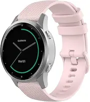 T Tersely Compatible for Garmin Forerunner 265S/Venu 3S/Venu 2S/ Vivomove 3S/ Vivoactive 4S /Forerunner 255S Band, 18mm Silicone Straps Sport Watch Band Quick Release Strap for Garmin Venu 2S/Vivomove 3S