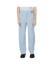 Only Lara Pant Light Blue Relaxed Fit Women
