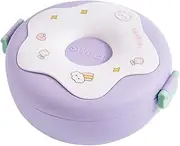 Ztexkee 810ML Kids/Adults Lunch Bento Box, 3 Compartments with Cutlery Set, Microwave Safe Food Container