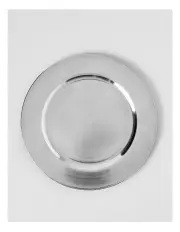 [Heritage] Metallic Silver Charger Plate Set of 4 in Silver