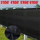50Ft Privacy Fence Screen Windscreen Cover with Grommets for Backyard Patio US