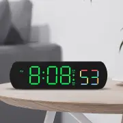 Multi-function LED Alarm Clock With Temperature Jumping Seconds Display Count Up and Count Down Bedside Clock 12/24H LED