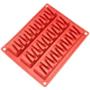 Silicone Chocolate Candy Molds [Toblerone, 3 Cup] - Non Stick, BPA Free, Reus...