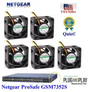 Pack of 5x Quiet Replacement Fans for Netgear ProSafe GSM7352S