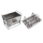 US 30PCS Ice Pop Molds Machine DIY Stainless Steel Commercial Frozen Ice Cream