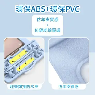 【海邊配件】韓系奶藍觸控防水手機袋7.3吋(掛脖 防雨手機套 防塵密封袋 浮潛潛水 出國旅遊 手機掛繩)
