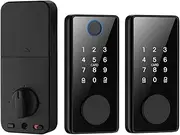 Smart Lock, Tuya Smart Deadbolt Locks Door Entry Front Keyless Fingerprint Keypad Digital Lock for Home Apartment,for Bedroom Hotel Office Apartment(Type 3) FANDIAO